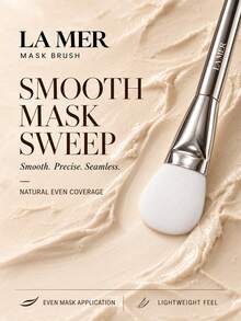 La Mer Mask Brush, 11cm Total Length, Single Piece, Soft Bristles For Even Application, Ideal For Home Skincare And Mask Application - Silver - View 6