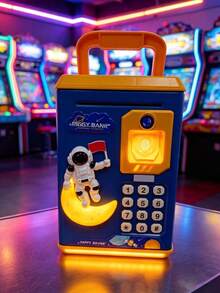 Mini Digital Electronic Piggy Bank For Kids - Blue - View 2