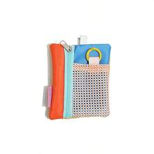 1pc Creative Dopamine Color Coin Purse Card Holder Card Sleeve Bag, Ultra-Lightweight Mesh Storage Small Bag, Multi-Functional Hanging Ornament Storage Bag - Multicolor - View 15