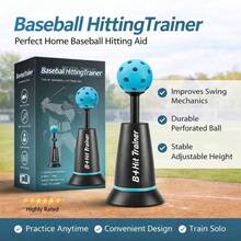 Baseball Hitting Trainer 1/3 Balls Included Auto Pop Up Hands-Free Auto Pop Up Trainer Portable Sports Tee Popper Solo Practice - Multicolor - View 8