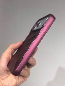 Luxury Cherry Red Water Ripple Phone Case Compatible With Iphone 18 Pro Max/18 Pro/18/17 Pro Max/17 Pro/17/16 Pro Max/16/16 Pro/16 Plus/15/15 Pro Max/15 Pro/15 Plus/11/12/13/14 Pro Max/12 Pro/12 Pro Max/13 Pro/13 Pro Max/14 Pro/14 Pro Max/14 Plus, Light Luxury Design, INS Style, High-End Feel, New Arrival, Gentle Elegant Exclusive Phone Protective Case For Women - Cherry Red - View 8
