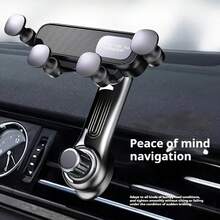 Car Air Vent Phone Holder With Extendable Arm, 6-Point Gravity Auto-Locking Phone Mount, 360° Rotating Universal Car Phone Holder, Compatible With 4.7-7.0 Inch Smartphones, Perfect Gift Product - A - View 6