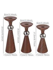 Exquisite Wood Grain Texture, Smooth Surface, Sturdy Structure, Easy To Clean And Reusable For Long Time Use. Perfect For Dining Table, Fireplace Mantel, Coffee Table Display, Great Decor For Christmas, Wedding, Thanksgiving, Romantic Dinner Party. - Retro-style Luxury - View 16