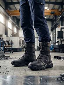 Men Military & Tactical Boots - Black - View 2