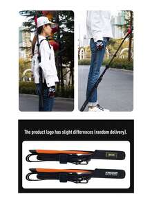 KINGDOM 1pc Fishing Rod Protection Bag, Adjustable Fishing Rod Sleeve With Shoulder Strap, Portable Rod Cover For Casting & Spinning Rod, Lightweight Fishing Tackle Storage Case With Tip Protector, 73cm~152cm - Multicolor - View 11