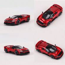 Bburago 1:64 Ferrari F80 Diecast Car – Licensed Alloy Supercar Model, Collectible Gift For Car Fans - Multicolor - View 4