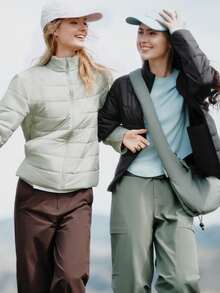 Beneunder Women's Lightweight Fleece Jacket (Mid-Warm) PF005 - Blue Smoke Grey - View 7