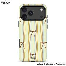 VESPOP Casing Ponsel Fashion Motif Garis-Garis - Kompatibel dengan iPhone 18/17/16/15/14/13/12/11 Pro Max/Pro Plus/12 Mini/13 Mini, Kompatibel dengan Galaxy S26 S25 S24 S23 S22 S21 Plus Ultra, Kompatibel dengan Pixel 8 9 10 PRO - Warna Campuran 1 - View 1
