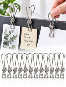 Dorm Room Christmas-Themed Scene Decoration Clips, Handmade Greeting Card Hanging Hooks, Metal Clips For Displaying Clothes, Photos, And Postcards - Multicolor - View 5
