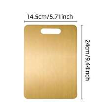 1/3pcs Stainless Steel Cutting Board, Kneading Board, Chopping Board, Double-Sided Use, Suitable For Meat, Vegetables, Fruits, Essential Kitchen Tool For Home - Gold - View 11
