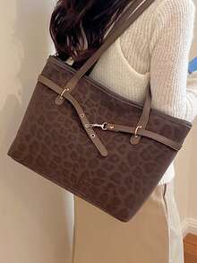 Large Capacity Shoulder Tote Bag - Multicolor - View 3