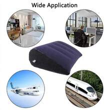 1/2pcs Inflatable Leg And Knee Support Pillow - Wedge Pillow, Gently Elevates Legs, Relaxes Muscles, Relieves Swelling, Improves Circulation, Suitable For Sleeping And Reading, Wedge Pillow For Sleep, Dark Gray - Light Grey - View 4