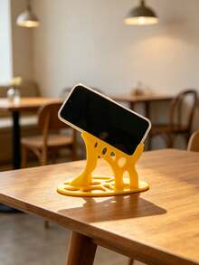 3D Printed Hollow Human Body Shaped Phone Stand, Creative Desktop Slouchy Phone/Tablet Holder Ornament - A - View 9