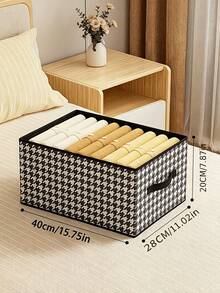 Foldable Fabric Storage Box, Clothing Organizer, Suitable For Students, Bedroom, Dorm, Closet Organization - Multicolor - View 6