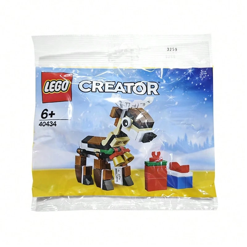 LEGO Building Blocks 40434 Christmas Reindeer Building Set, Bagged - Clear - View 1