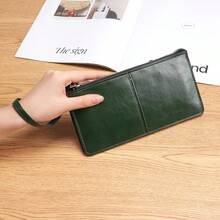 New Zipper Wallet Long Clutch Bag For Women, Multi-Card Slots, Large Capacity, Multi-Function Wristlet Bag - Multicolor - View 5