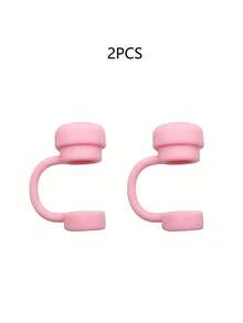 1/2/6pcs Reusable Silicone Straw Caps, Anti-Spill Anti-Splash Anti-Dust Straw Covers For Cups, Back To School Season - Multicolor - View 13
