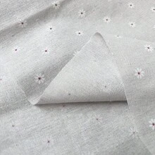 HHMC 1pc Daisy Embroidered Linen Fabric, Beige Textured Woven Cloth, Delicate Floral Pattern, Easy To Cut Material, Suitable For DIY Tote Bags, Pillowcases, Sewing Projects And Handmade Accessories - Linen - View 11