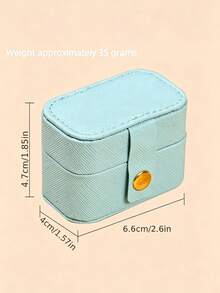 Luxury Mini Ring Box, Portable Earring Jewelry Box, Ring Storage Box, Dust-Proof Jewelry Box, Suitable For Home, Outdoor Travel And Camping Jewelry Storage - Multicolor - View 3
