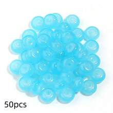 50顆 Beadlicious 玻璃珠，扁圓糖果色散珠，適合珠寶製作，5x8mm 裝飾珠，適用於 DIY 手鍊、項鍊、手機吊飾－混色－串珠與珠寶製作 - 8mm 算盤珠 - 查看 33