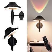 LED Wall Light With Touch And Remote Control, Wireless Charging, Timer And 3 Color Modes, 3600mAh Battery Powered, Adjustable Color Temperature, Brightness And Lamp Head Direction, Suitable For Bedroom/Living Room/Room/Hallway - Multicolor - View 3