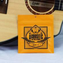 Smiger Senar Gitar Akustik, Set 6 Senar, Tersedia dalam Ukuran 010, 011, 012, Sempurna untuk Pemula dan Penggantian Senar Gitar - MultiWarna - View 3