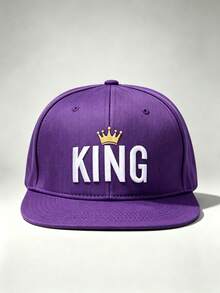 1pc Gothic Men Hats 'KING' Embroidered Hats For Men Adjustable Hip-Hop Cap Perfect For Outdoor Excursions, Hiking, And Everyday Wear-A Perfect Gift. - Multicolor - View 11