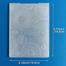 Embossing Plates For Card Making, Multi-Pattern Plastic Templates For Embossing, Featuring Bouquet, Hot Air Balloon, Eiffel Tower, Wood Grain And Leaf Patterns For Scrapbooking, Paper Craft & Album Handmade Decor - Hot Air Balloon - View 28