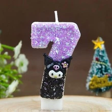 1pc Cute Cartoon Combination Birthday Candle Glitter 0-9 Number Cake Decoration Plug-In, Birthday Party Anniversary Dessert Table Decoration, Suitable For Birthday Party, Halloween, Christmas, Best Gift For Fans - Multicolor - View 9