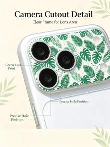 2片裝相機鏡頭保護膜，柔軟防指紋、無氣泡易安裝，相容 iPhone 18 Pro Max/18 Pro/17 Pro Max/17 Pro/17 Air，高畫質印花熱帶龜背葉，全覆蓋防刮保護膜 - 碎花114 - 查看 9