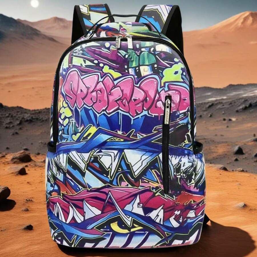 حقيبة ظهر بسعة كبيرة للسفر في الهواء الطلق والتنقل والمدرسة، بتصميم كرتوني، للعودة إلى المدرسة، حقيبة كمبيوتر محمول، حقيبة ظهر للتنقل والسفر لمسافات قصيرة