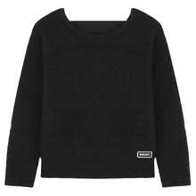 DKNY سويترات للفتيات الشابات - الأسود - مشاهدة 1