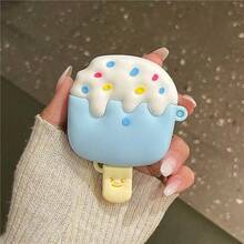 Creative Summer Blue Ice Cream Apple 4 Bluetooth Earphone Protective Case 1/2 Generation Shockproof Soft Shell Pro 3 - Multicolor - View 4