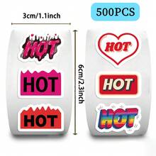 500 Pcs/Roll Merry Christmas Stickers, Christmas Theme Sealing Stickers, Christmas Gift Decoration Labels - Multicolor - View 4