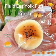 New Creative Fluid Egg Yolk Squeezy Toy - Slow Rebound Simulated Food Stress Relief Toy - Fun Squeeze Decompression Moldable Toy - Gift For Friends, Coworkers, Birthday - Multicolor - View 9