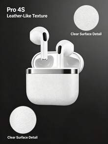 TWS Wireless Bluetooth Earbuds, Airbuds Sports Earphones, Touch Control, Clear Calls, High-Definition Sound Quality, With Charging Case, Long Battery Life, Soft Silicone Ear Tips - Ideal For Travel, Daily Wear, Outdoor Sports - Auto Pairing, Compatible With IOS And Android Systems - White - View 1
