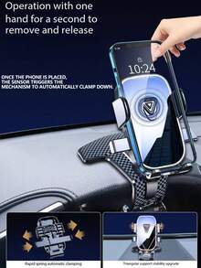 Dudukan Ponsel Multi-Sudut untuk Navigasi Mobil di Dasbor: Dudukan Ponsel Silikon Anti-Selip Portabel Horizontal/Vertikal - MultiWarna - View 3