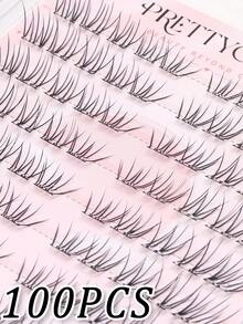 WANPIN 10-Row Glue-Free Segmented False Eyelashes, No Glue Needed For Better Lash Protection, Lightweight And Comfortable All Day, Natural Look Without Artificial Appearance - C - View 4