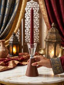 Light Luxury High-Quality Exquisite Candle Holder – Table Wedding Home Ambiance Soft Decor Prop For Living Room, Office, Party& New Year Gift - Multiple Styles - View 2