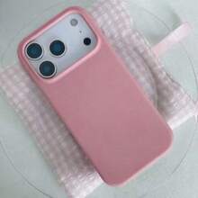 新款奢華防震親膚酒紅色手機殼，適用於 iPhone 18 Pro、17、16、15 Pro、14 Plus、13、12、11、17 Pro Max、Air、XR、XS Max、X/XS、7/8 Plus、7/8，防摔光滑保護殼，耐摔設計，親膚材質，海軍藍，生日派對禮物 - 粉色 - 查看 3