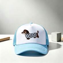 1pc Unisex Dog Print Fun Sponge Mesh Trucker Hat Baseball Cap , Suitable For Daily Use, Travel, Hiking, Mountain Climbing, Beach Vacations - Multi-color - View 12