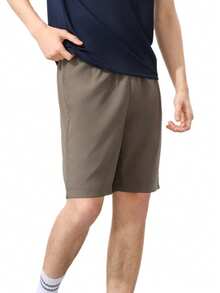 CAMEL CROWN Men's Casual Sports Shorts, Camel Color Lightweight Breathable Elastic Loose Fitness Running Shorts For Summer - Ranger Brown - View 6