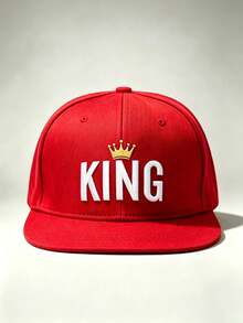 1pc Gothic Men Hats 'KING' Embroidered Hats For Men Adjustable Hip-Hop Cap Perfect For Outdoor Excursions, Hiking, And Everyday Wear-A Perfect Gift. - Multicolor - View 14