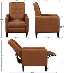 Chaise Lounges - Brown - View 9
