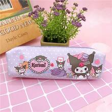 Hasbro 1PC Sanrio Learning Stationery Cute Cartoon Pencil Case Cosmetic Bag, Large-Capacity Zipper Stationery Storage Bag, Suitable For School, Office, Travel, Kuromi, Melody, Hello Kitty Design - Multicolor - View 12