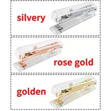 Stapler Akrilik Minimalis, Tersedia 3 Warna Rose Gold / Gold / Silver, Kompatibel dengan Staples #12, Alat Penjilid Dokumen Ukuran Saku yang Ringkas, Cocok untuk Pelajar dan Lingkungan Kantor - beraneka warna - View 10