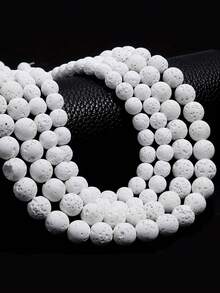 1 Strand Natural Opal Stone Beads Round Loose Accessories Spacer Beads For Jewelry Making DIY Bracelet Handmade 4 6 8 10mm - White - View 9