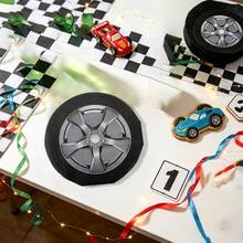 20入/40入/100入 輪胎紙巾 車輪紙巾 賽車派對用品 Two Fast 生日派對用品 棋盤格紙巾 賽車主題派對紙巾 - 彩色 - 查看 6