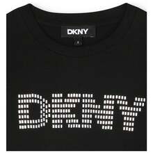 DKNY تيشيرتات للفتيات الشابات - الأسود - مشاهدة 3
