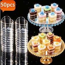 50/20/10pcs Heart-Shaped Transparent Dessert Cups, 70ml/2.4oz, Multi-Purpose Dessert Cups For Frozen Cakes, Appetizers, Cakes, Ice Cream, Yogurt, Pudding, Serving And Tasting, Reusable, Perfect For Parties, Birthdays, Weddings And Holidays - Clear Heart-shaped Cup - View 1
